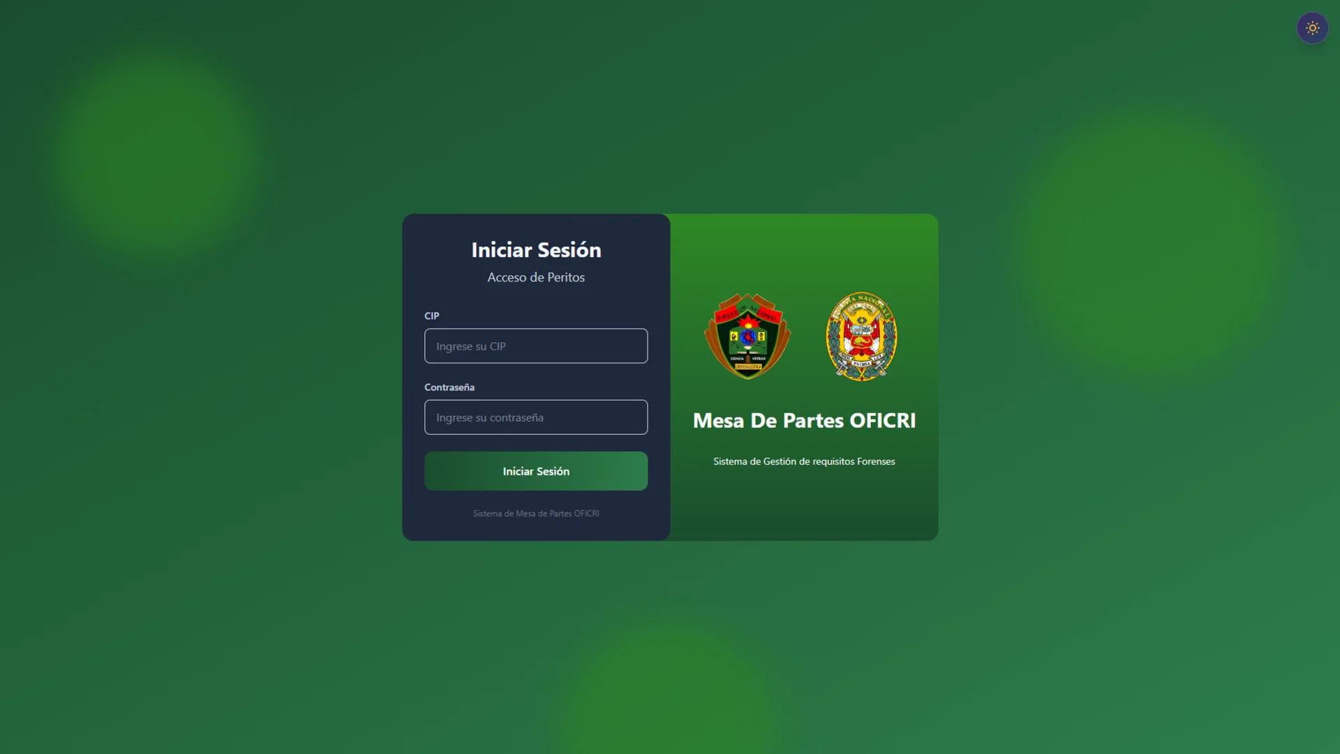 Sistema de Gestión Documental OFICRI