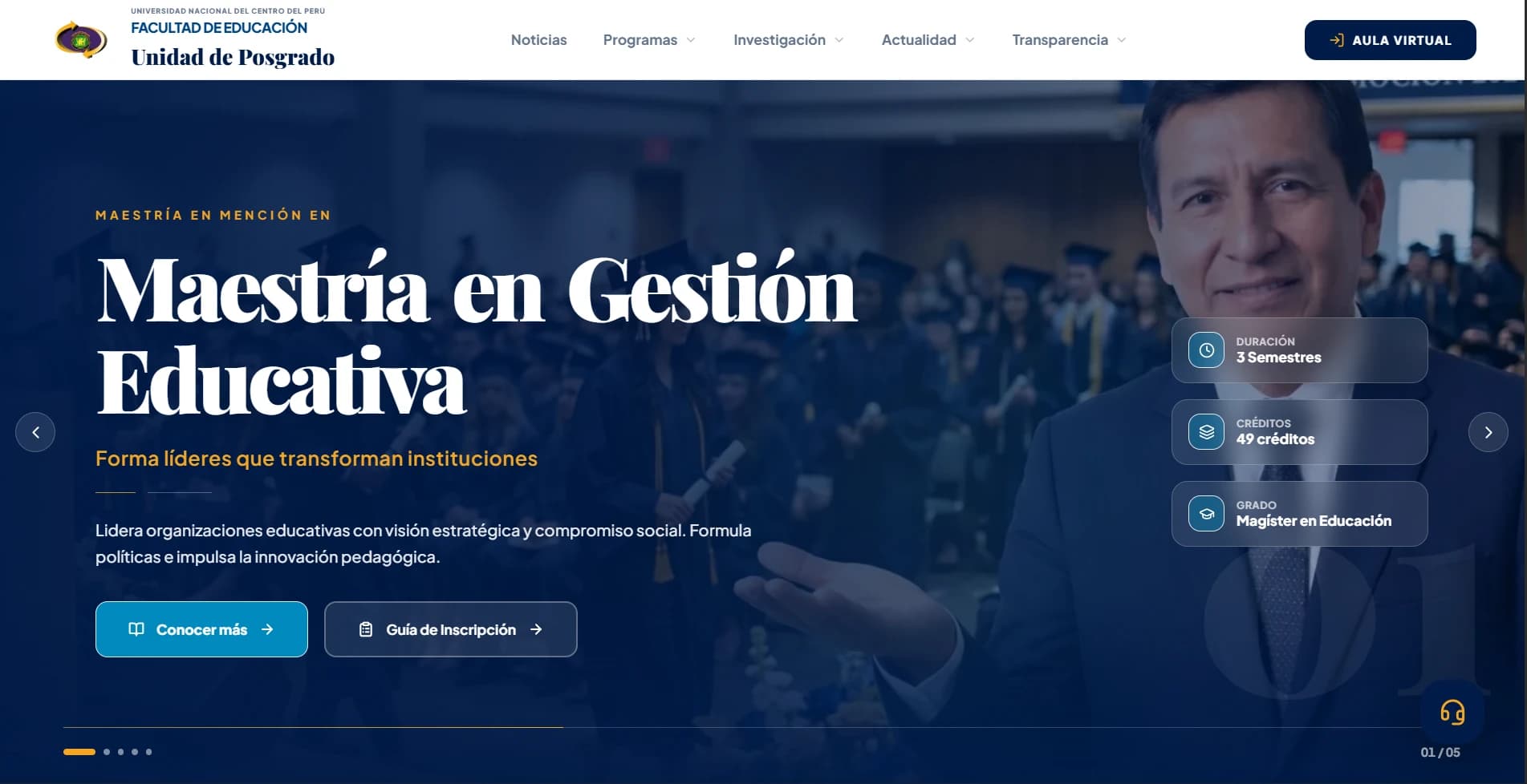 Portal Académico UP Educación — UNCP